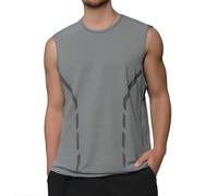 Gilet sans Manche Homme Grande Taille, Gilet Running Homme Séchage Rapide Décontracté Confortable Respirante Débardeur Chic De Tous Les Jours Coupe Ample Passe-Partout Extérieur Sport T-Shirt