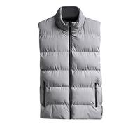 Gilet sans Manche Homme Hiver Chaud Gilet Zippé, Gilets Épais Automne Et Hiver Vestes Chaud Ultra Légère Manteau sans Capuche Fermeture Blouson Mode Et Simple Décontracté pour Tous Les Jours
