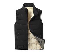 Gilet Sans Manche Homme Manteaus Matelassée Rembourrée Gilets de Photographie en Plein air Regular Fit Standard Doudounes Matelassé Couleur Légère Multi-Poches Manches Outdoor Bodywarmer Hiver