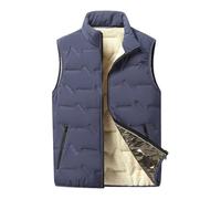 Gilet Sans Manche Homme Manteaus Matelassée Rembourrée Gilets de Photographie en Plein air Regular Fit Standard Doudounes Matelassé Couleur Légère Multi-Poches Manches Outdoor Bodywarmer Hiver