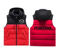 Gilet sans Manche Homme Maz-da, Légère Veste Manteau, Loisirs Outdoor Slim Fit Sélection de Modèles, light(Red,3XL)