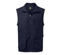 Gilet sans Manche Homme Sport Multi Poches avec Zip pour pêche Tactique Usage extérieur Veste Confortable Fonctionnelle pour activités Nature