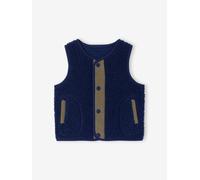 Gilet sans manche pressionné devant marine 3M(60CM)
