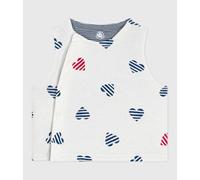 Gilet sans manche réversible bébé en coton imprimé Petit Bateau - blanc - Taille 12 mois 12M rouge/rouge