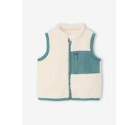 Gilet sans manches bébé en sherpa écru 9M(71CM)