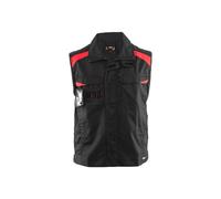 Gilet sans manches bicolore Blaklader Industrie Noir / Rouge XL