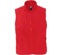 Gilet Sans Manches Bodywarmer Polaire Unisexe - 51000 - Rouge