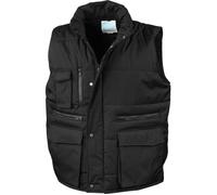 Result - Gilet sans manches de travail R127A Lance matelassé noir Taille XXL