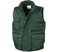 Gilet sans manches de travail matelassé Result - Vert Foncé M