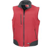 Gilet sans manches de travail softshell Result Rouge L