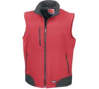 Gilet sans manches de travail softshell Result - Rouge L