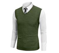 Gilet sans Manches Décontractée Automne Mes Commandes Passées Tricoté Pulls Homme Funky Pull Veste Automne Regular Débardeur Coton Fit Col V T Shirt sans Manche Homme XL