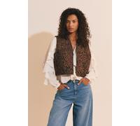Gilet sans manches en coton à motifs - Lola Imp - M - Brown - Femme - Etam