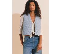 Gilet sans manches en coton - Lola - L - Bleu - Femme - Etam