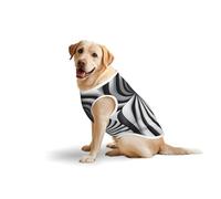 Gilet sans manches en coton pour animaux de compagnie - T-shirt doux et léger, illusion d'optique spirale, imprimé GIF, vêtements pour chiens de taille moyenne et grande