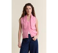 Gilet sans manches en tricot avec foulard - A Pierino - M - Rose - Femme - Etam