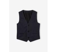 Gilet sans manches garçon à chevrons marine 8A