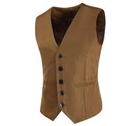 Gilet Sans Manches Homme Saharienne Pour Veste Été Costume De Peche Multipoche Manche Ete Chasse Multipoches Travail Debardeur Running Ensemble Chic Matelassé Gilets Cowboy Veston Hiver,Brun-1,XXL