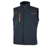 Gilet Sans Manches - Homme - Uppe181 - Bleu Deep Et Orange