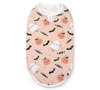Gilet sans Manches imprimé fantôme et Citrouille pour Animaux de Compagnie, débardeur Doux pour Chats et Chiens, XL