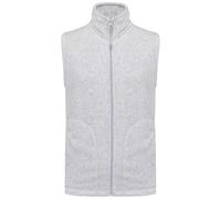 Gilet Sans Manches Micro Polaire Homme - K913 - Blanc Chiné Ash