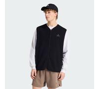 Gilet sans manches molleton poils longs 3 bandes City Tech Black M