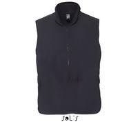 Gilet sans manches polaire - SOL S - 51000 - Noir - Anti bouloche - Mixte - 3 poches zippées S