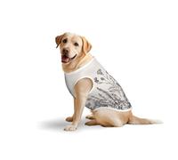 Gilet sans manches pour animaux de compagnie imprimé floral herbes botaniques grands animaux de compagnie fête voyage respirant été léger doux confortable