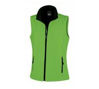 Gilet sans manches softshell femme Result Vert / Noir XL