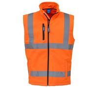 Gilet Sans Manches Softshell Haute Visibilité Yoko Doublure Polaire