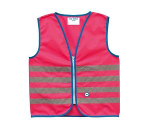 GILET SÉCURITÉ RÉFL.WOWOW FUN ENFANT FERM.ÉCLAIR ROSE T.S - 11297 -