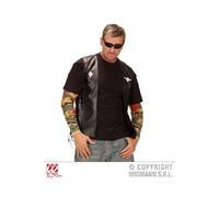 Gilet de Biker - WIDMANN - Tête de Mort - Noir - Mixte - Intérieur