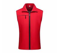 Gilet softshell léger pour homme et femme - Coupe-vent - Respirant - Gilet de cyclisme sans manches - Veste légère sans manches avec fermeture éclair - Veste d'extérieur softshell