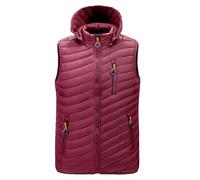Gilet softshell pour homme avec capuche, gilet matelassé léger pour homme, grande taille, gilet de travail, coupe-vent, gilet d'hiver thermique, sans manches, gilet de transition, gilet d'extérieur