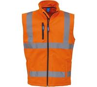 Gilet Softshell Sans Manches Haute Visibilité - Hv006 - Orange Fluo