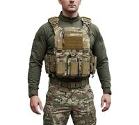 Gilet tactique Chaleco en Nylon 1000d, équipement tactique vert Ranger 25x30cm, porte-plaque Molle pour la chasse en plein air BK