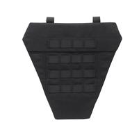 Gilet tactique de protection de l'entrejambe, module de protection de l'aine 800D véritable camouflage, sac de plaque abdominale inférieure pour gilet tactique porte-plaques. (Noir, taille unique)