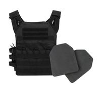 Gilet Tactique En Nylon,Armure Corporelle,Transporteur De Chasse,Accessoires Airsoft,Combat Molle Camouflage,Gilet Militaire,Équipement De Jeu Cs Dans La Jungle - Type Black With Eva Plate