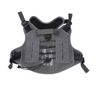 Gilet tactique imperméable pour chien - Harnais d'extérieur réglable avec bandes réfléchissantes pour grandes races - Équipement de randonnée - Gilet réfléchissant pour grands chiens