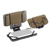 Gilet Tactique Molle avec Support de Téléphone, Planche de Navigation Légère pour L'extérieur, Support de Téléphone Pliable Grand Angle pour 15 Pro(Brown)