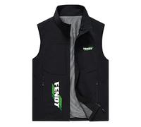 Gilet tactique multifonctionnel pour homme Fe.n_dt Print Gilet de photographie en extérieur Gilet résistant à l'usure et respirant (Noir,3TG)