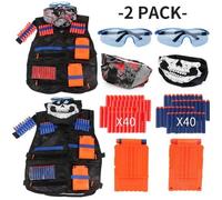 Gilet Tactique PIMPIMSKY 2 Pack Nerf N-strike Elite - Accessoires