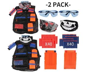 Gilet Tactique PIMPIMSKY 2 Pack Nerf N-strike Elite - Accessoires