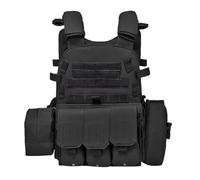 Gilet Tactique pour en-fants, Gilet de Paintball Gonflable avec Poches Multiples, Équipement de Protection pour Jeux en Plein Air, Costume de Rôle-Play pour Garçons et Filles