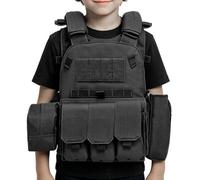 Gilet Tactique Réglable Airsoft Chest Rig avec Plusieurs Pochettes De Range