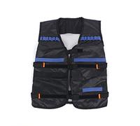 GLOGLOW Elite Gilet Tactique réglable pour avec 12 Accessoires pour Pistolet à fléchettes
