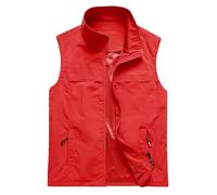 Gilet tactique sans manches pour homme à séchage rapide avec poches 2025, Z01-Red Gilet de pêche pour homme, M