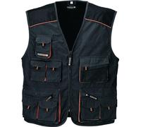 Gilet taille 48 gris foncé/noir/orange TERRATREND