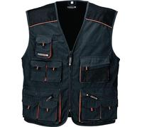 Gilet taille 50 gris foncé/noir/orange TERRATREND