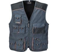 Gilet taille 60 gris foncé/noir/orange TERRATREND